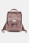 Contrast Buckle Waterproof Nylon Backpack Bag