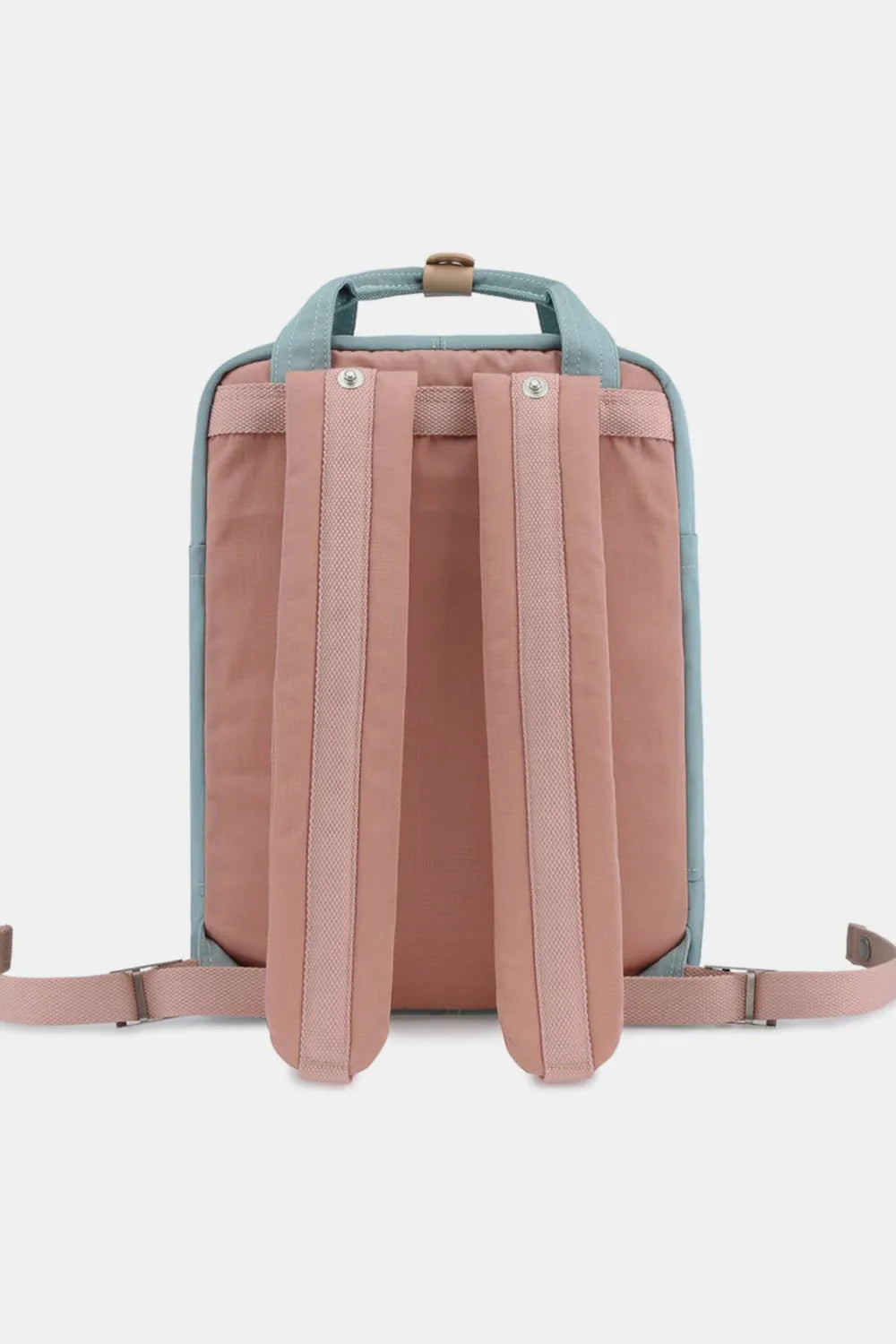 Contrast Buckle Waterproof Nylon Backpack Bag