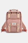 Contrast Buckle Waterproof Nylon Backpack Bag