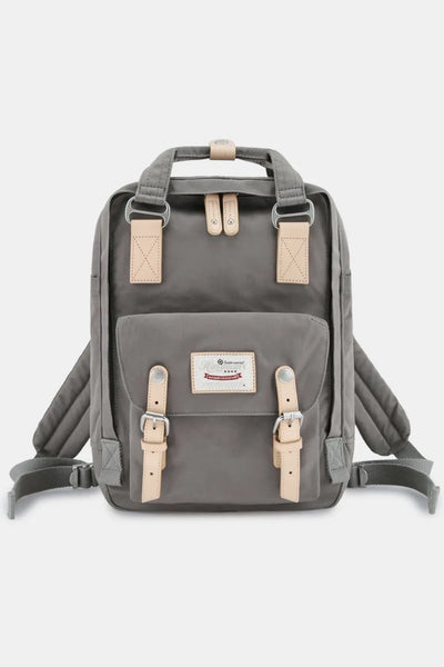Contrast Buckle Waterproof Nylon Backpack Bag