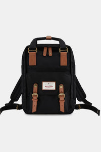 Contrast Buckle Waterproof Nylon Backpack Bag