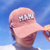 Corduroy Mama Baseball Cap-Adorable corduroy MAMA ball cap with fuzzy patch lettering. Has great fit with perfect curved brim. Clip closure on the back to adjust size and hidden pocket.