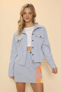 Corduroy Sunburst Retro Jacket