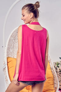 Cotton Span Knit Double Wear Tank Top