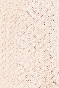 Cream Open Front Long Sleeve Cardigan-Cream open front long sleeve cardigan in soft acrylic knit. A versatile, cozy layering piece for casual, office, or weekend outfits.-Reef Love