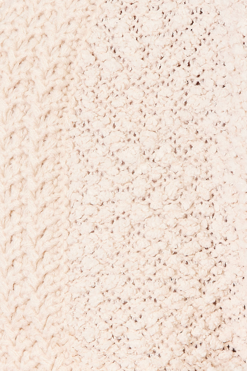 Cream Open Front Long Sleeve Cardigan-Cream open front long sleeve cardigan in soft acrylic knit. A versatile, cozy layering piece for casual, office, or weekend outfits.-Reef Love
