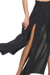 Crinkle Gauze Long Cover Up Skirt-cover up skirt-Reef Love