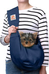 Dog Sling Carrier for Small Dogs Puppy Carrier for Small Dogs (Rose Red, Adjustable Strap for 3-10 Lbs & Zipper Pocket)