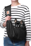 Dog Sling Carrier for Small Dogs Puppy Carrier for Small Dogs (Rose Red, Adjustable Strap for 3-10 Lbs & Zipper Pocket)
