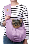 Dog Sling Carrier for Small Dogs Puppy Carrier for Small Dogs (Rose Red, Adjustable Strap for 3-10 Lbs & Zipper Pocket)
