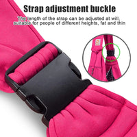 Dog Sling Carrier for Small Dogs Puppy Carrier for Small Dogs (Rose Red, Adjustable Strap for 3-10 Lbs & Zipper Pocket)