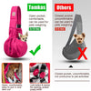 Dog Sling Carrier for Small Dogs Puppy Carrier for Small Dogs (Rose Red, Adjustable Strap for 3-10 Lbs & Zipper Pocket)