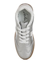 Crossover Lace-Up Metallic Sneakers-Reef Love