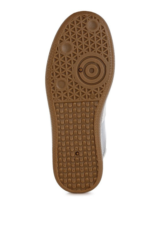 Crossover Lace-Up Metallic Sneakers-Reef Love