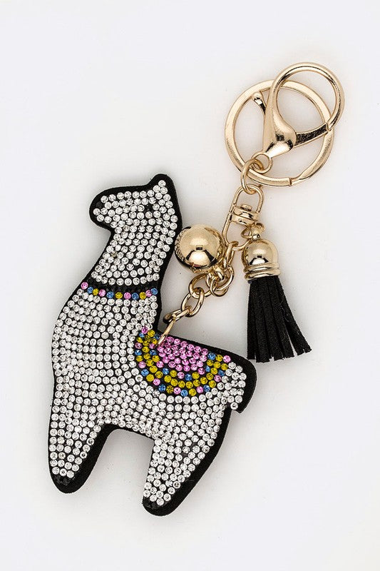 Crystal Llama Iconic Key Chain