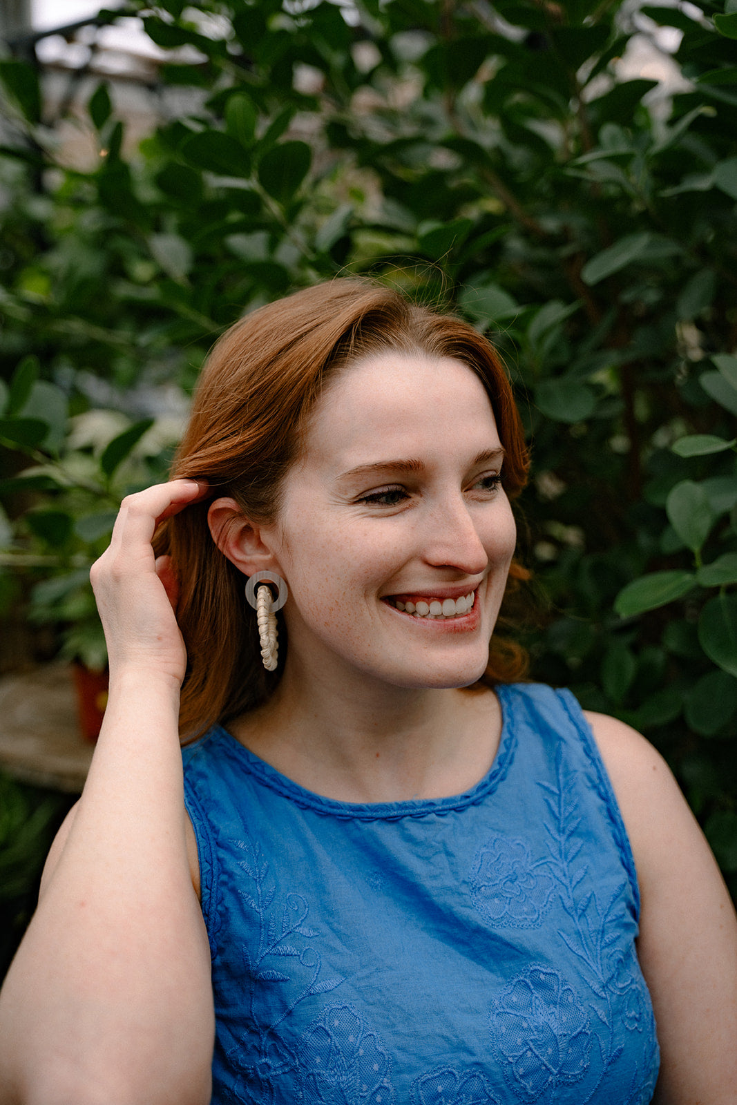 Calypso Earrings - Light Rattan