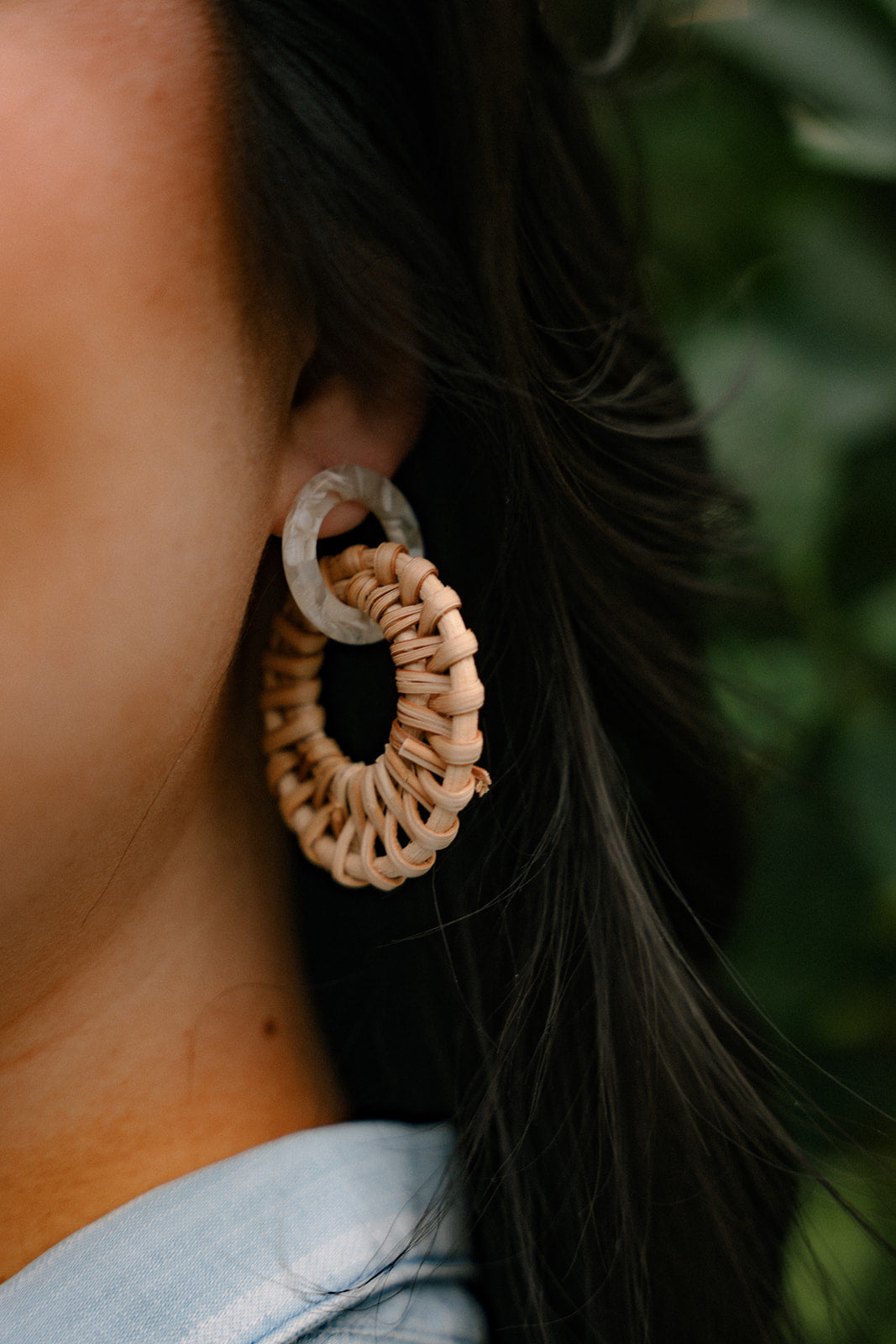 Calypso Earrings - Dark Rattan