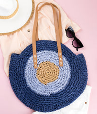 Straw Circle Tote