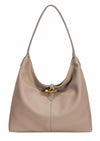 David Jones Classic Leather Shoulder Hobo Bag-This premium leather shoulder bag features a classic hobo-style design with genuine leather construction and luxurious soft texture. -Reef Love