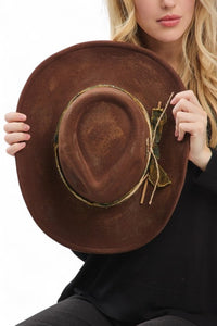 Distress Vintage Shapeable Fedora Cowboy Hat