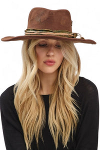 Distress Vintage Shapeable Fedora Cowboy Hat