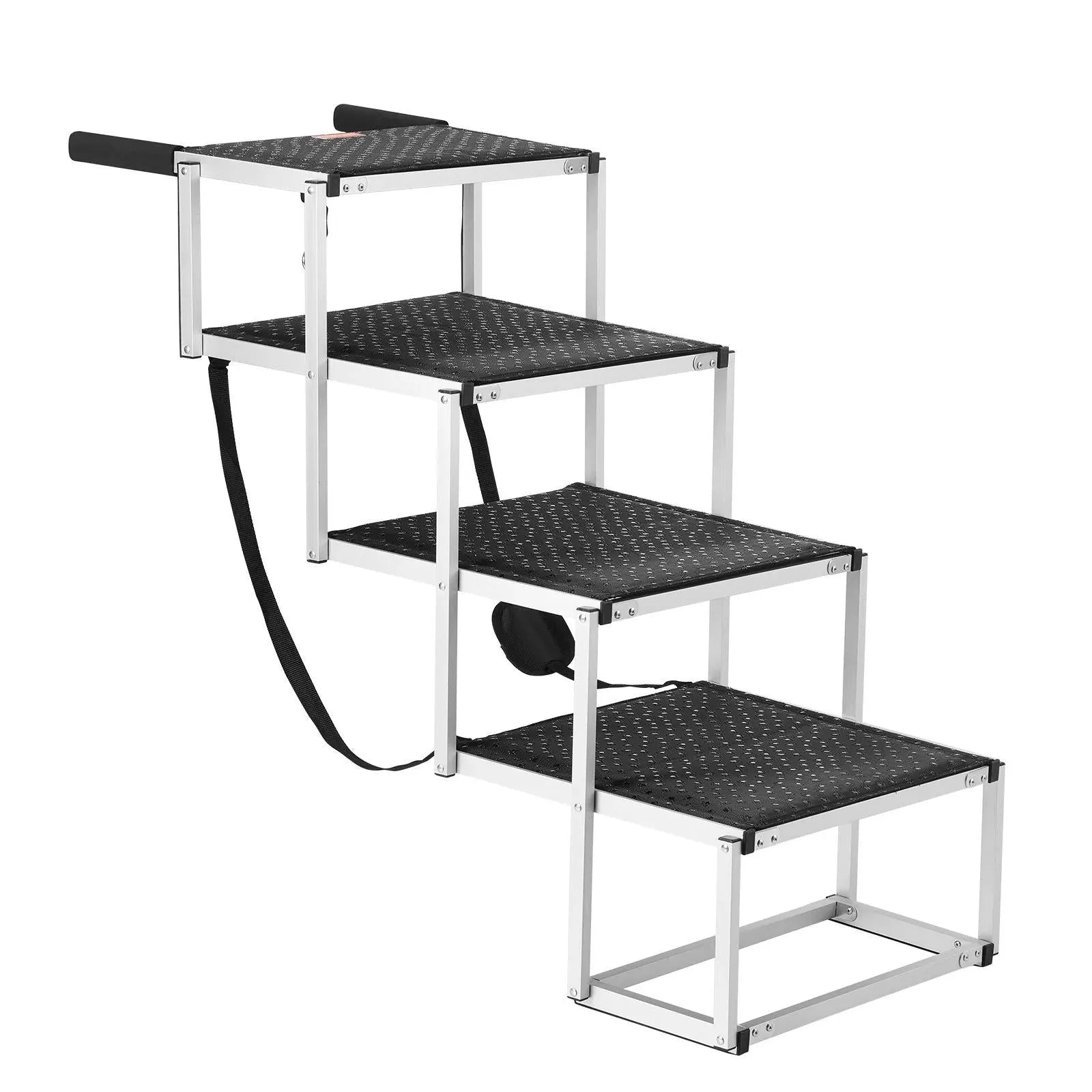 Dog Stairs for Cars 4-Step Folding Dog Steps Aluminum Loads up to 250 Lbs