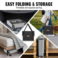 Dog Stairs for Cars 4-Step Folding Dog Steps Aluminum Loads up to 250 Lbs