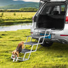 Dog Stairs for Cars 4-Step Folding Dog Steps Aluminum Loads up to 250 Lbs