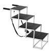 Dog Stairs for Cars 4-Step Folding Dog Steps Aluminum Loads up to 250 Lbs