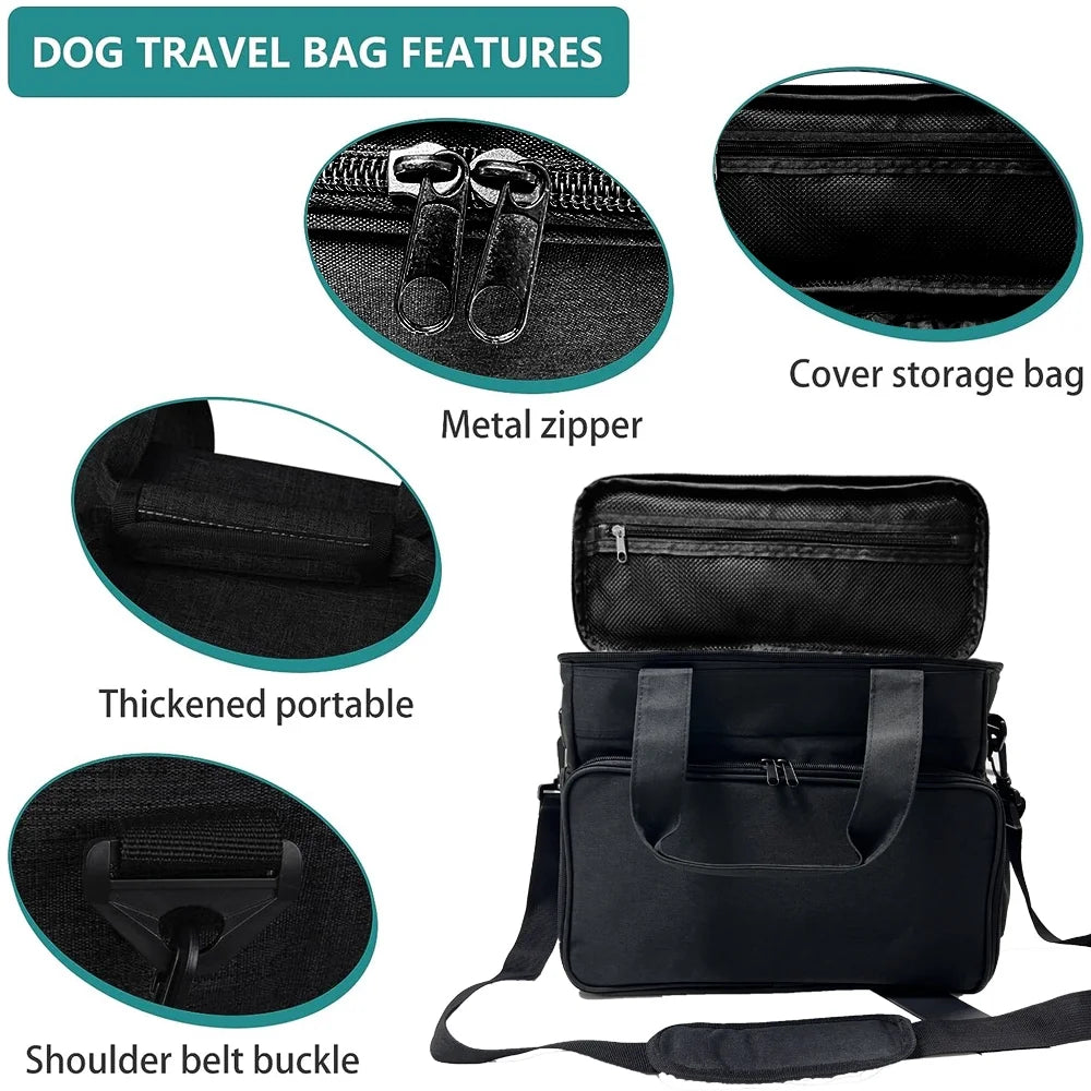 Dog Travel Bag, Airline Approved Dog Travel Kit-Reef Love