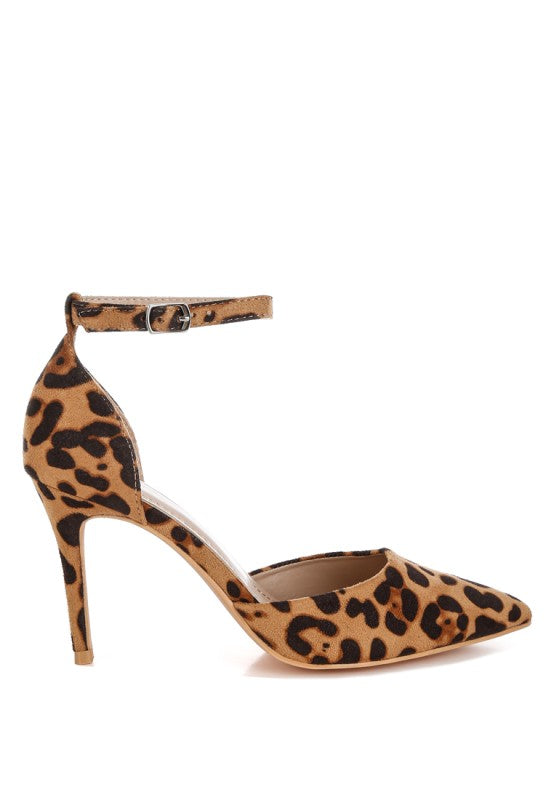 Dolona Leopard Print Stiletto Heel Sandals- Boho Chic Styles by Reef Love