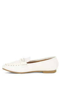 Dorlina Studded Faux Leather Loafers-Reef Love