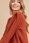 Shop Dulci Square Shoulder Sweater-Elevate your wardrobe with the Dulci Square Shoulder Sweater—bold, textured, and perfect for chic cold-weather layering. Shop now for effortless fall style.-available at Reef Love online boho-chic boutique