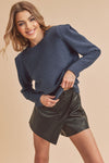 Shop Dulci Square Shoulder Sweater-Elevate your wardrobe with the Dulci Square Shoulder Sweater—bold, textured, and perfect for chic cold-weather layering. Shop now for effortless fall style.-available at Reef Love online boho-chic boutique