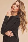 Shop Dulci Square Shoulder Sweater-Elevate your wardrobe with the Dulci Square Shoulder Sweater—bold, textured, and perfect for chic cold-weather layering. Shop now for effortless fall style.-available at Reef Love online boho-chic boutique
