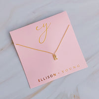 Understated Beauty Initial Necklace-Jewelry & Accessories - Necklaces & Pendants - Pendant Necklaces-Reef Love