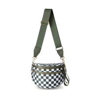 Frankie Oversize Double Zip Print Crescent Sling