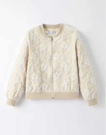 Embroidered Floral Bomber Jacket