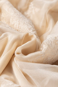 Embroidered Mesh Overlay Midi Skirt-Reef Love