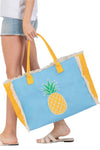 pineapple patch tote beach bag