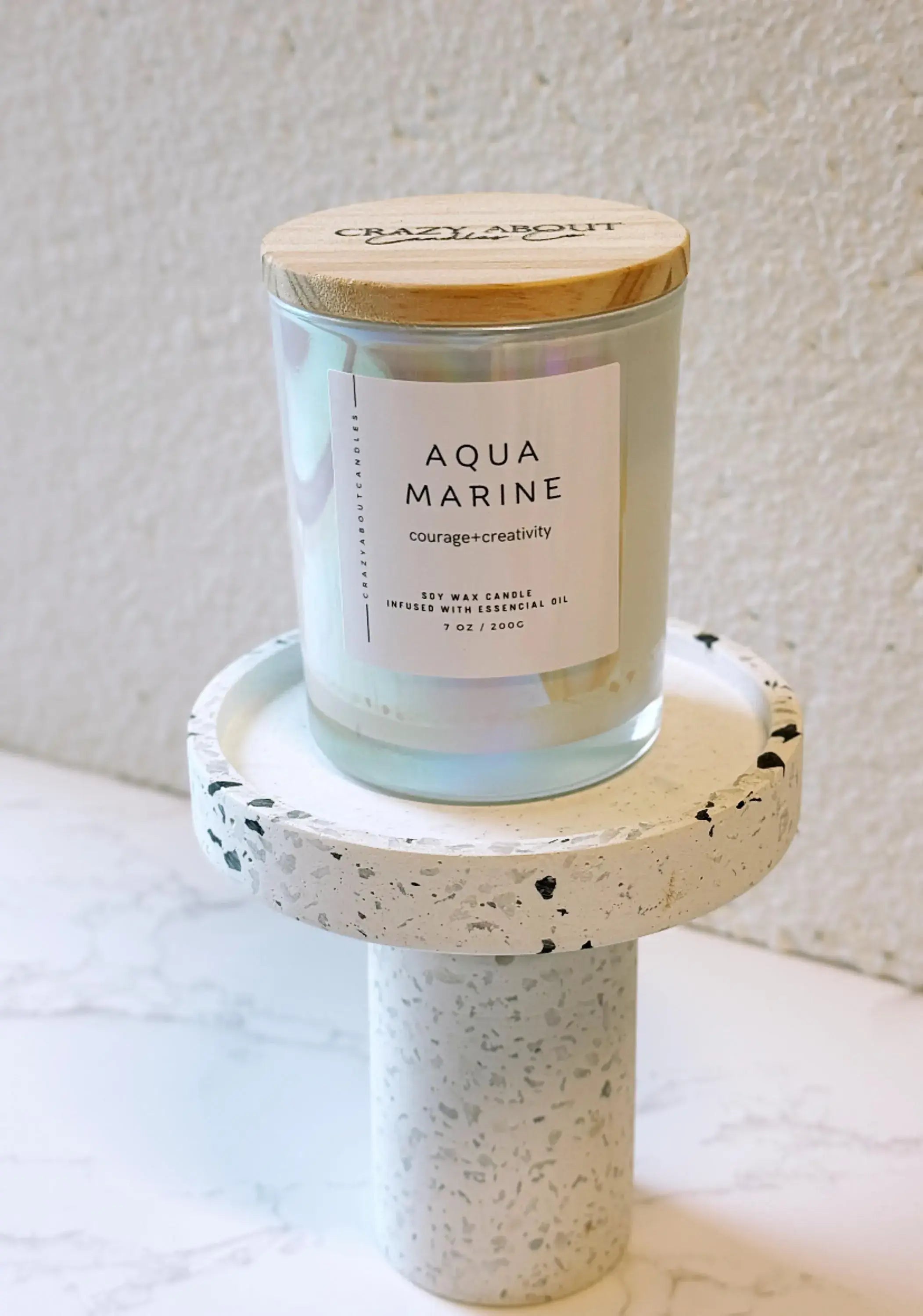 Energy Crystals •Handmade Scented Candle • Positive Energy-Home & Garden - Home Decor - Candles & Holders-Reef Love