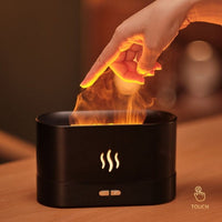 Fireplace Flame-Effect Humidifier Lamp