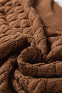 Fish Scale Textured Knit Short Sleeve Sweater- Boho Chic Styles by Reef Love