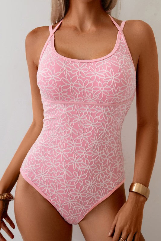 Floral Corded One-Piece Swimsuit- Boho Chic Styles by Reef Love