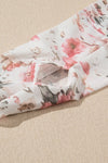 Floral Mesh High Neck Sheath Blouse-The chic mesh floral blouse is a delicate fusion of floral beauty and sophisticated style. The high neck design is perfect for a polished and professional look.-Reef Love