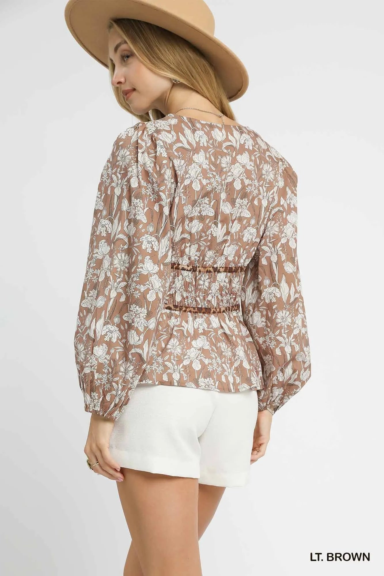Floral Peplum Blouse