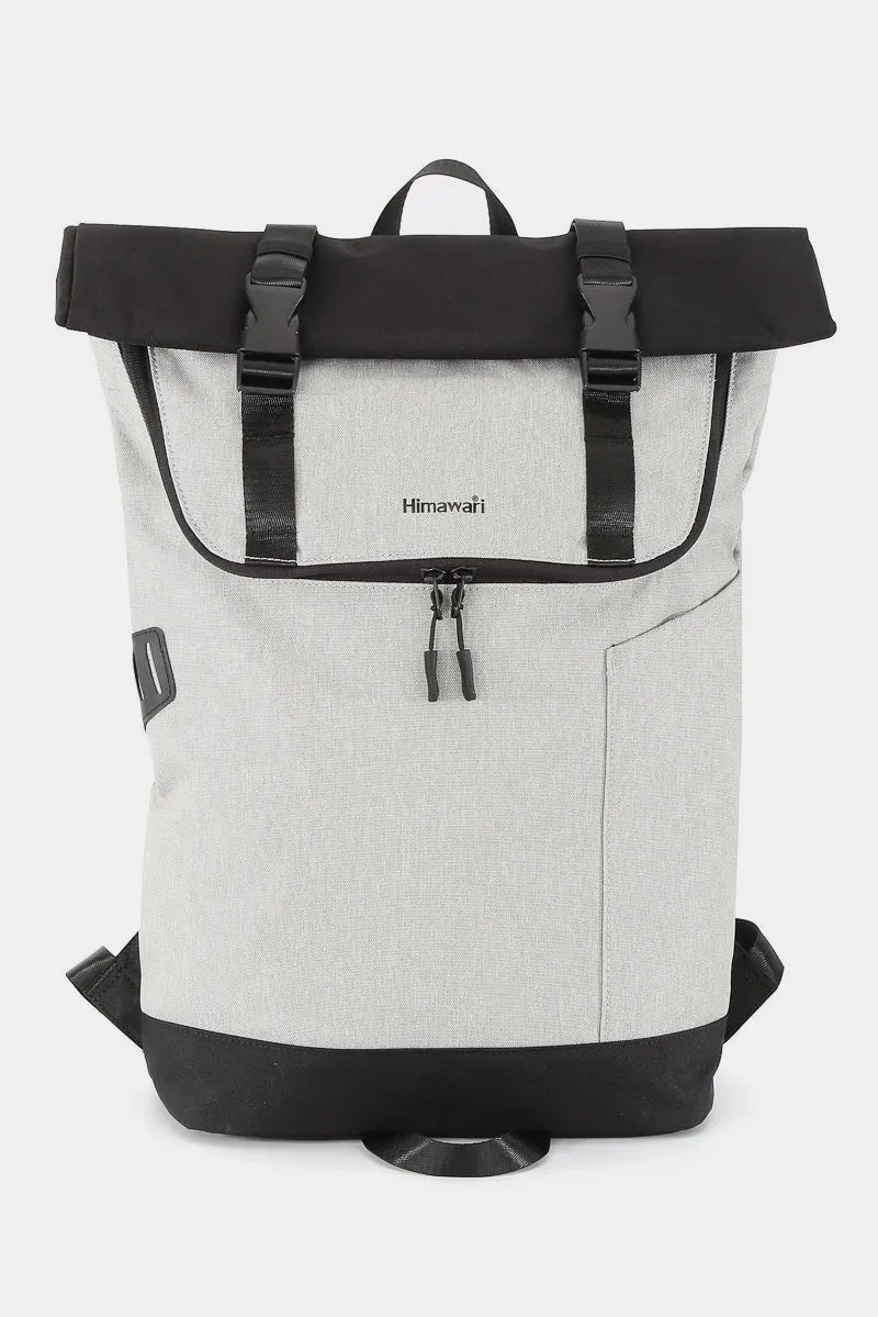 Fold Over Waterproof Canvas Backpack Bag