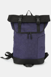 Fold Over Waterproof Canvas Backpack Bag
