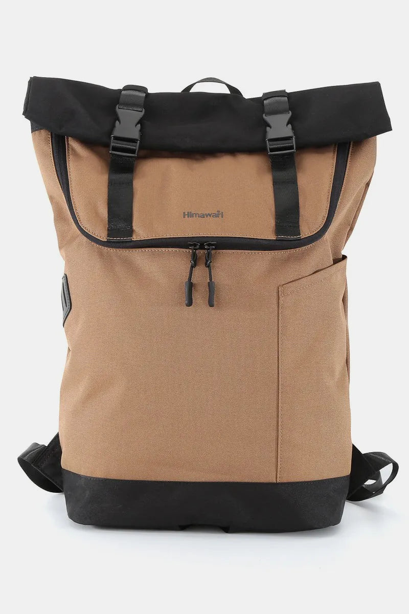 Fold Over Waterproof Canvas Backpack Bag