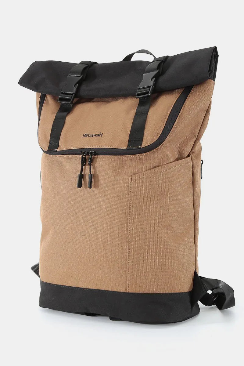 Fold Over Waterproof Canvas Backpack Bag